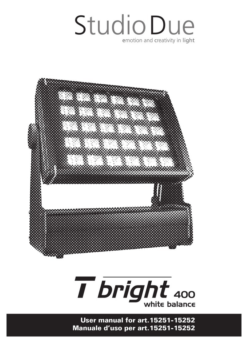 STUDIODUE T-BRIGHT 400 WR user manual STUDIODUE T-BRIGHT 400 WR user manual