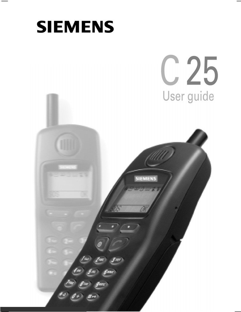 Siemens C25 User manual Siemens C25 User manual