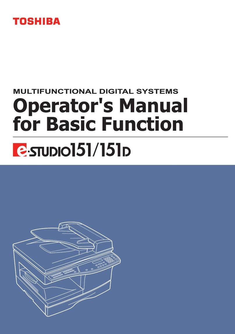 Toshiba E-STUDIO151 User manual