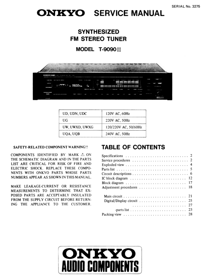 Onkyo T-9090II User manual