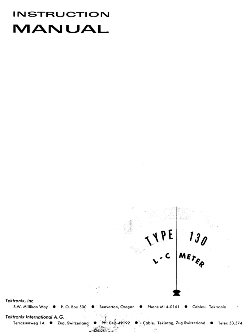 Tektronix Type 130 instruction manual