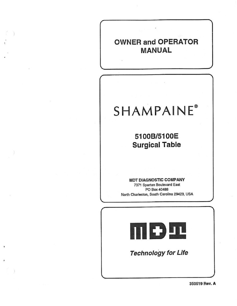 MDT SHAMPAINE 5100B Owner's and operator's manual