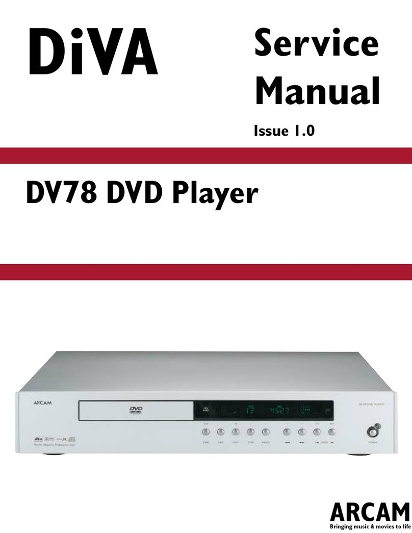 Arcam DiVA DV78 Service manual