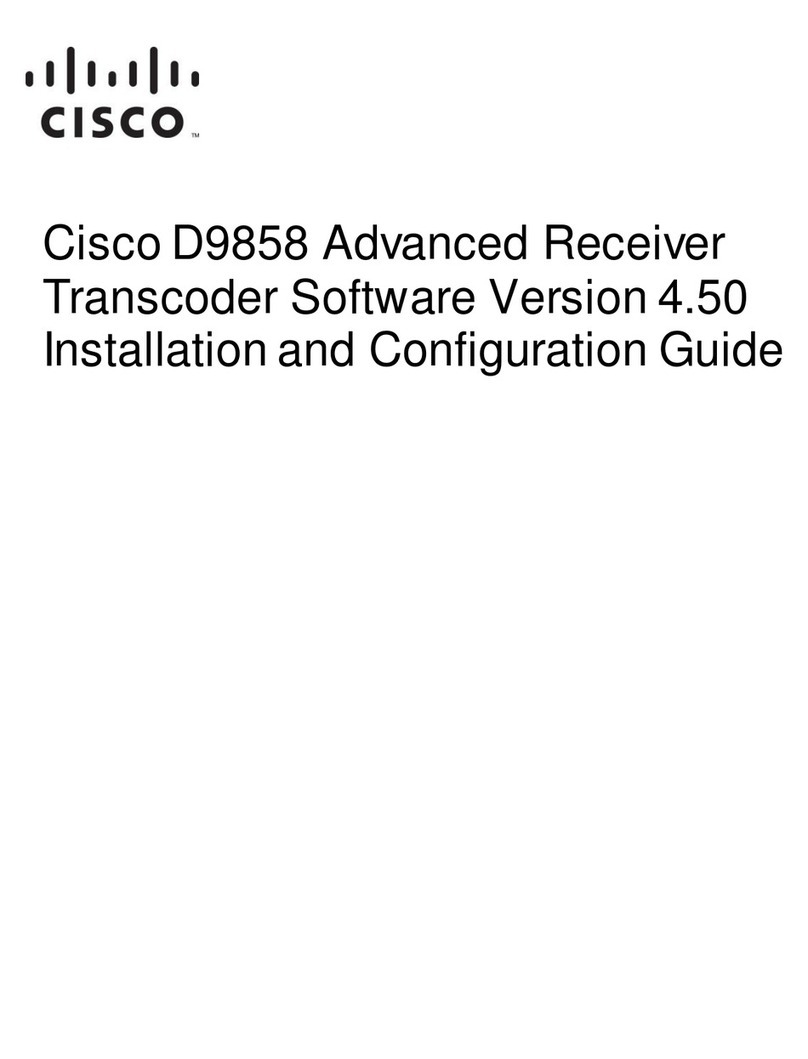 Cisco PowerVu D9858 Operator's manual