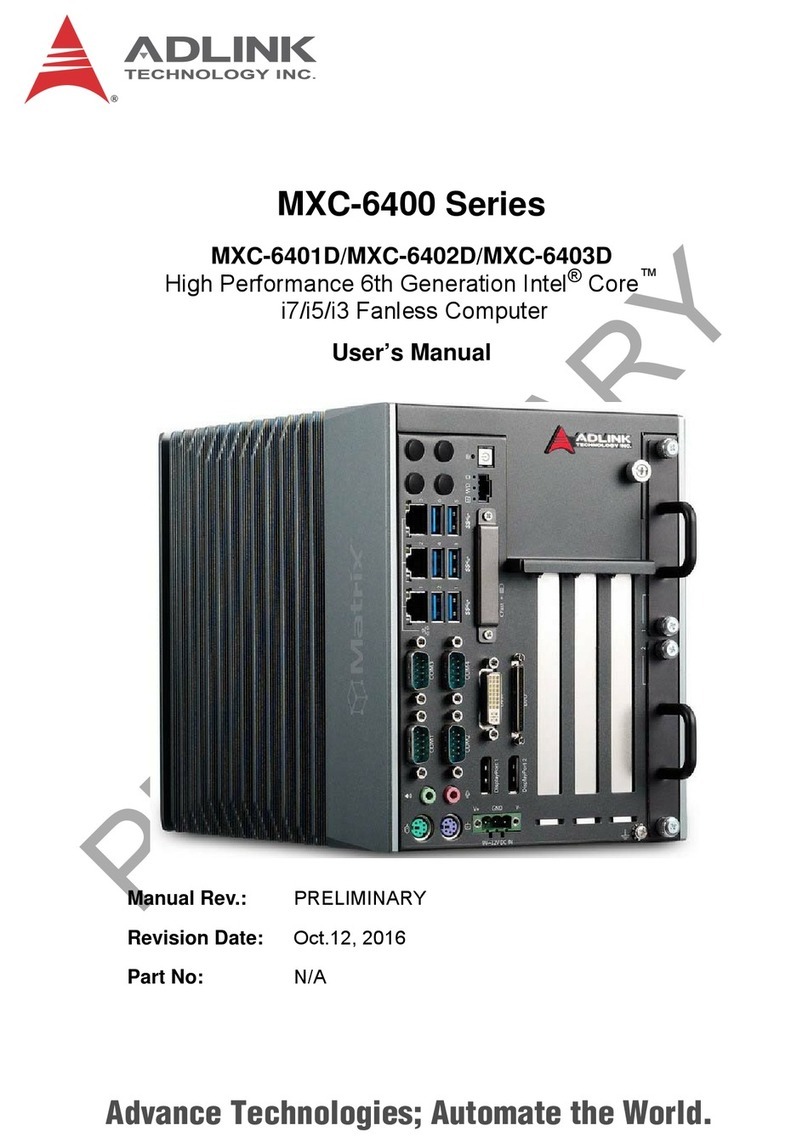 ADLINK Technology MXC-6401D user manual