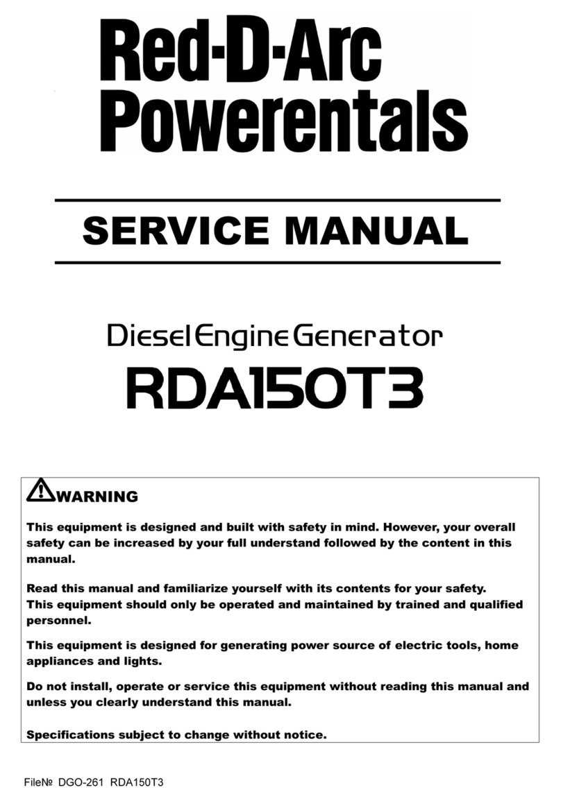Red-D-Arc RDA150T3 Service manual