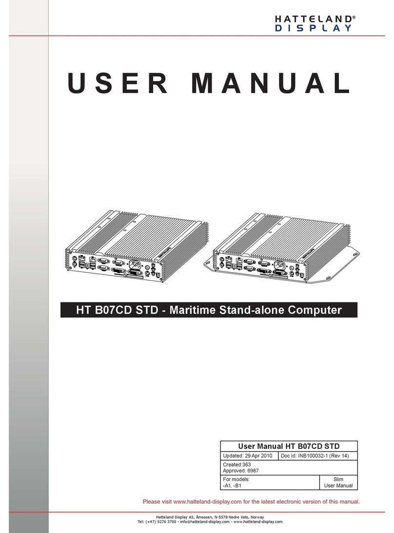 Hatteland HT B07CD STD user manual Hatteland HT B07CD STD user manual
