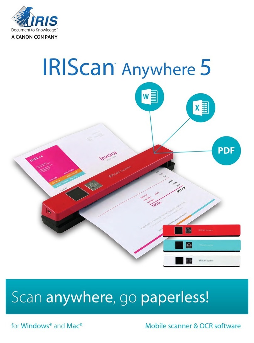 IRIS IRIScan Anywhere 5 Instruction manual IRIS IRIScan Anywhere 5 Instruction manual