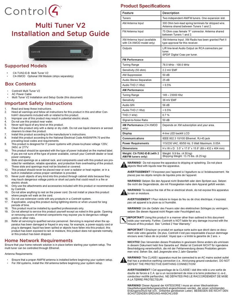 Contro l4 Multi Tuner V2 Installation and setup guide
