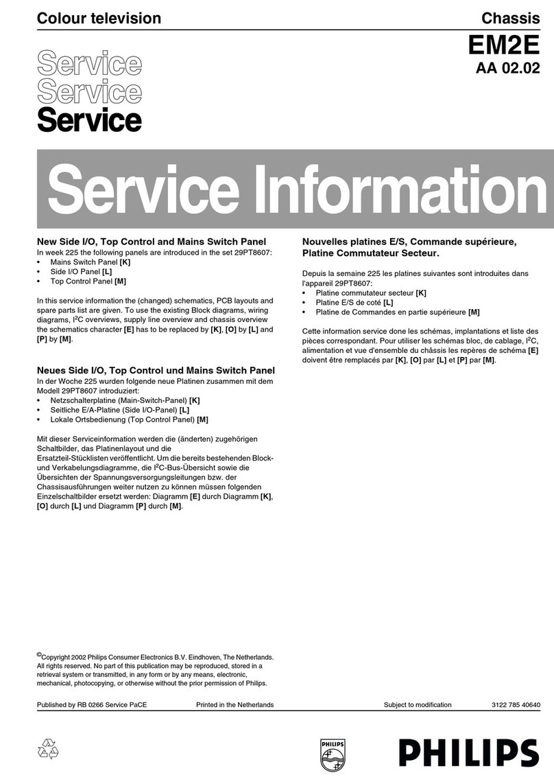 Philips em2e Operating and installation instructions