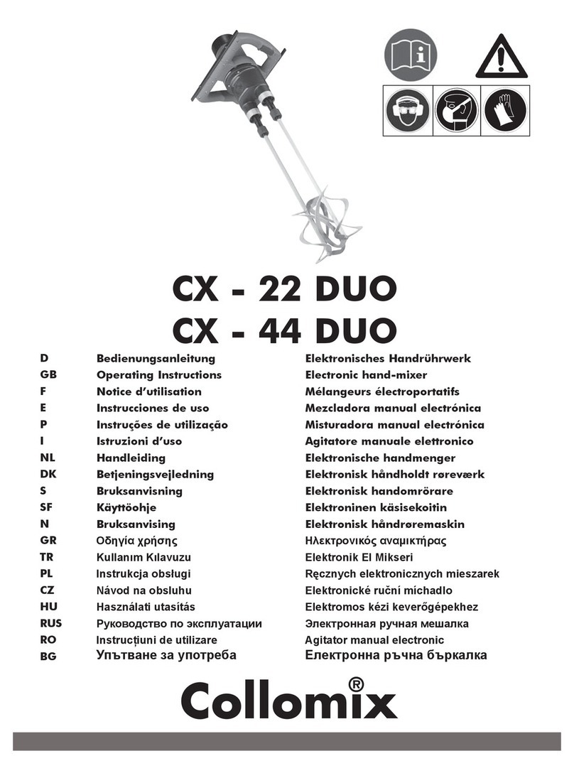 Collomix CX - 22 DUO operating instructions