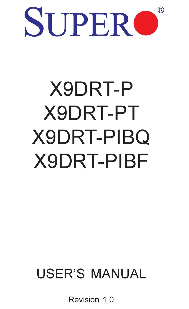 Supero X9DRT-P user manual Supero X9DRT-P user manual