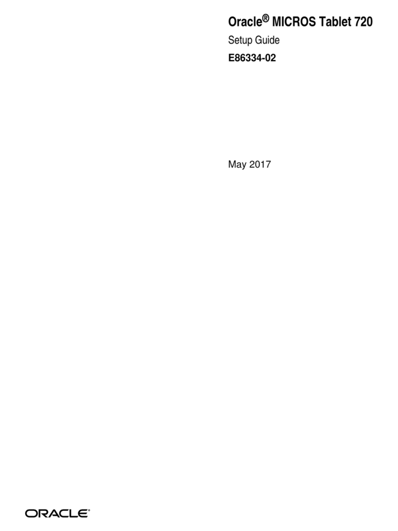 Oracle MICROS 720 User manual