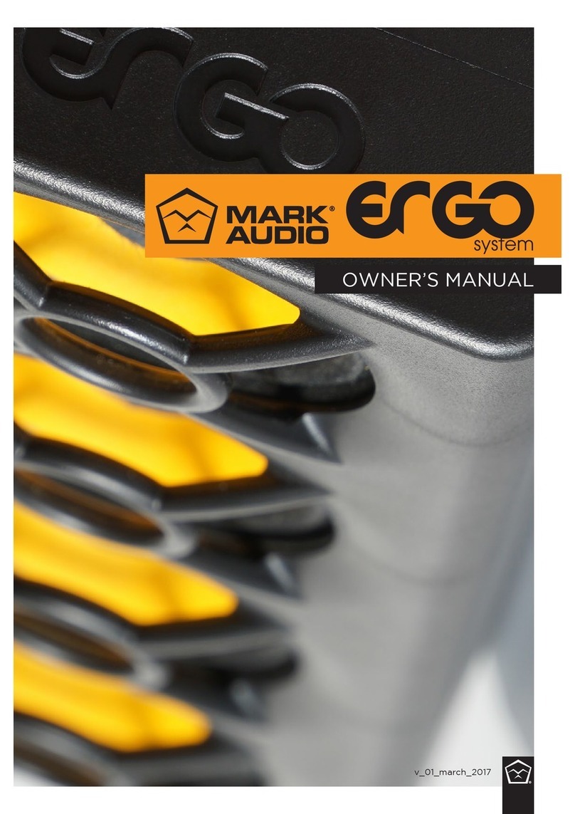 Mark Audio ERGO SYSTEM owner's manual