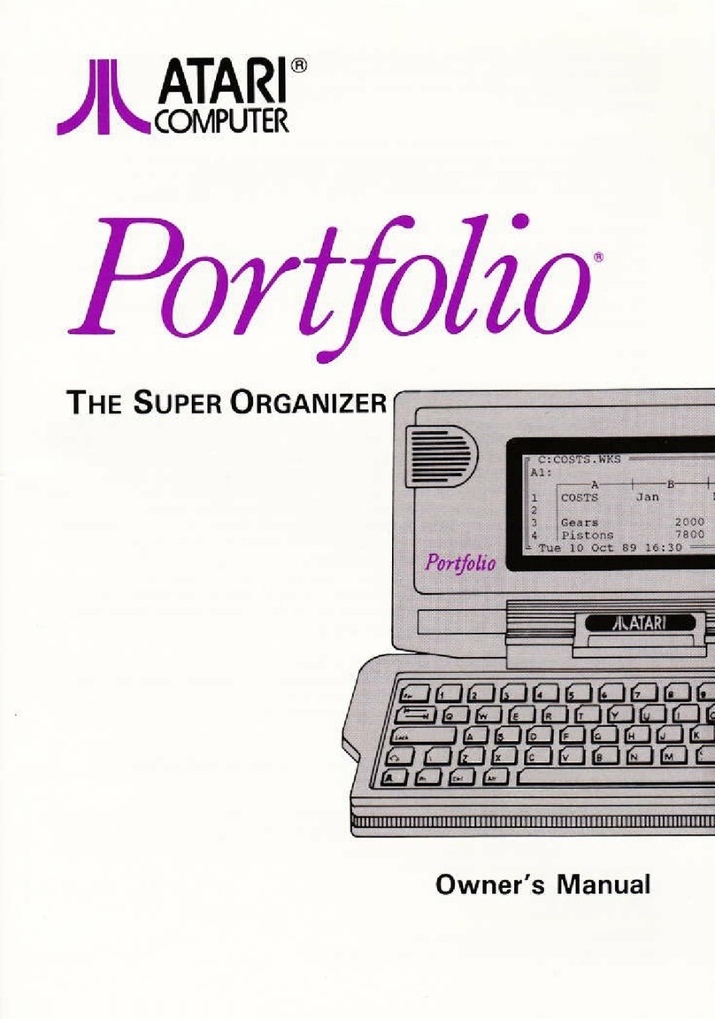 Atari Portfolio User manual