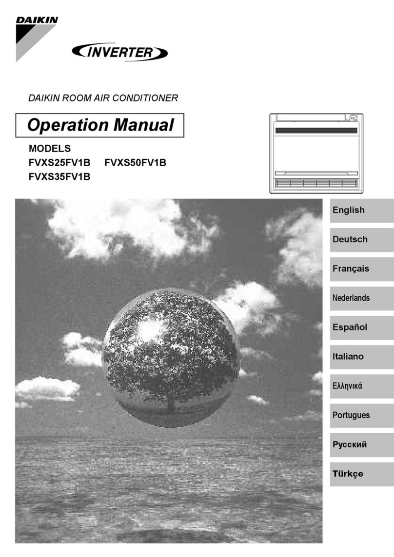 Daikin Super Multi NX FVXS25FV1B Operation manual Daikin Super Multi NX FVXS25FV1B Operation manual