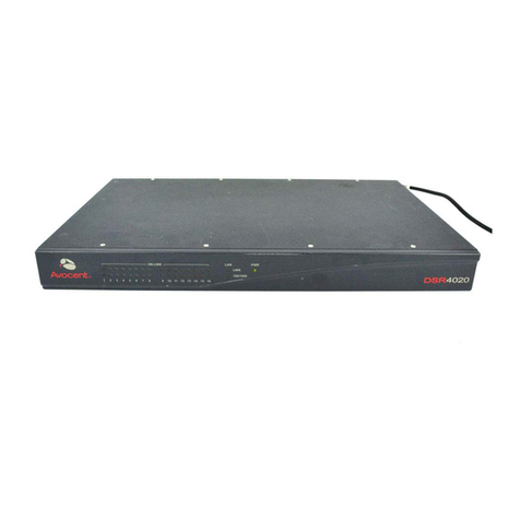 Avocent DSR Series Installation and maintenance instructions