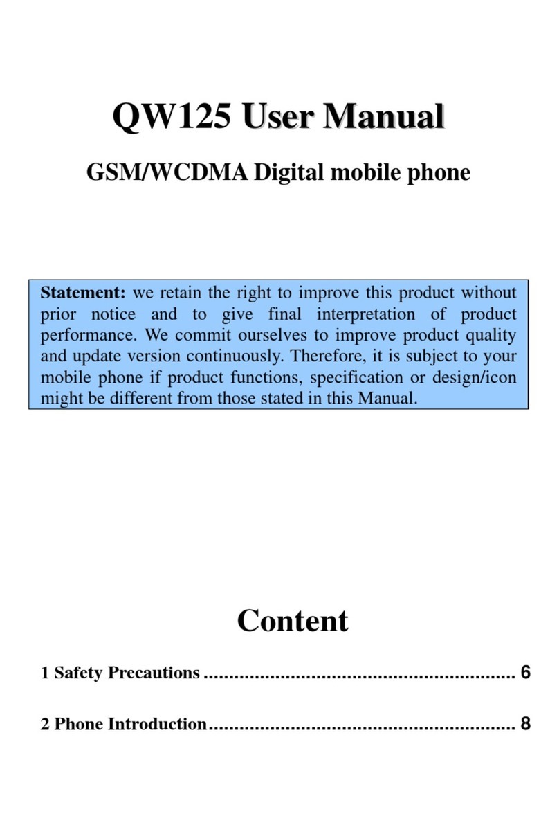 Bmobile QW125 User manual Bmobile QW125 User manual