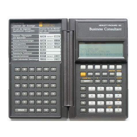 HP HP-18C User manual