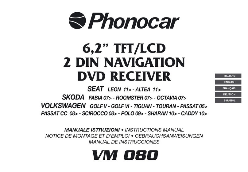 Phonocar VM 080 instruction manual