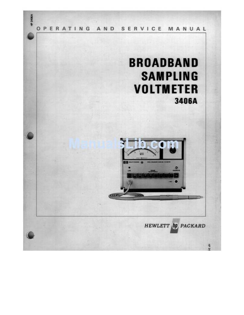 HP 3406A Service manual