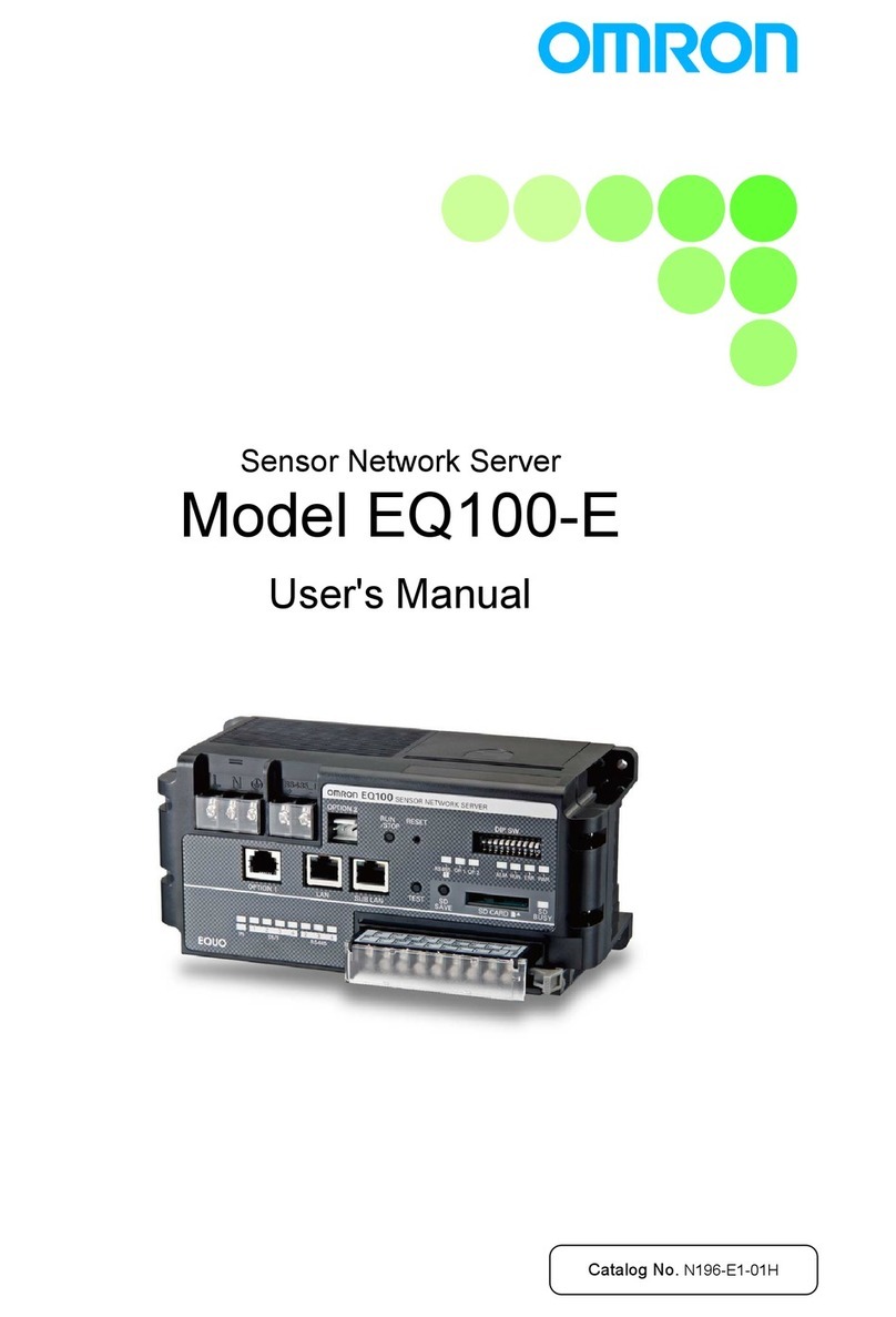Omron EQ100-E User manual