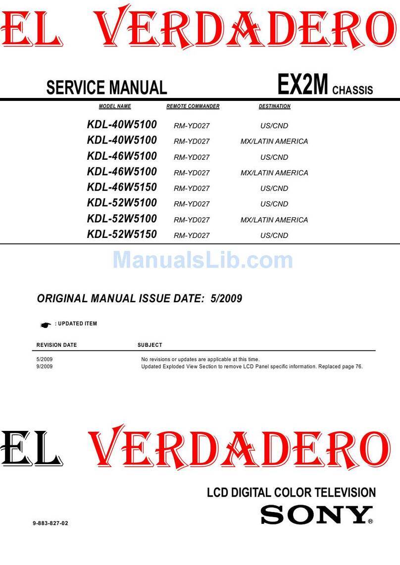 Sony Bravia KDL-40W5100 User manual