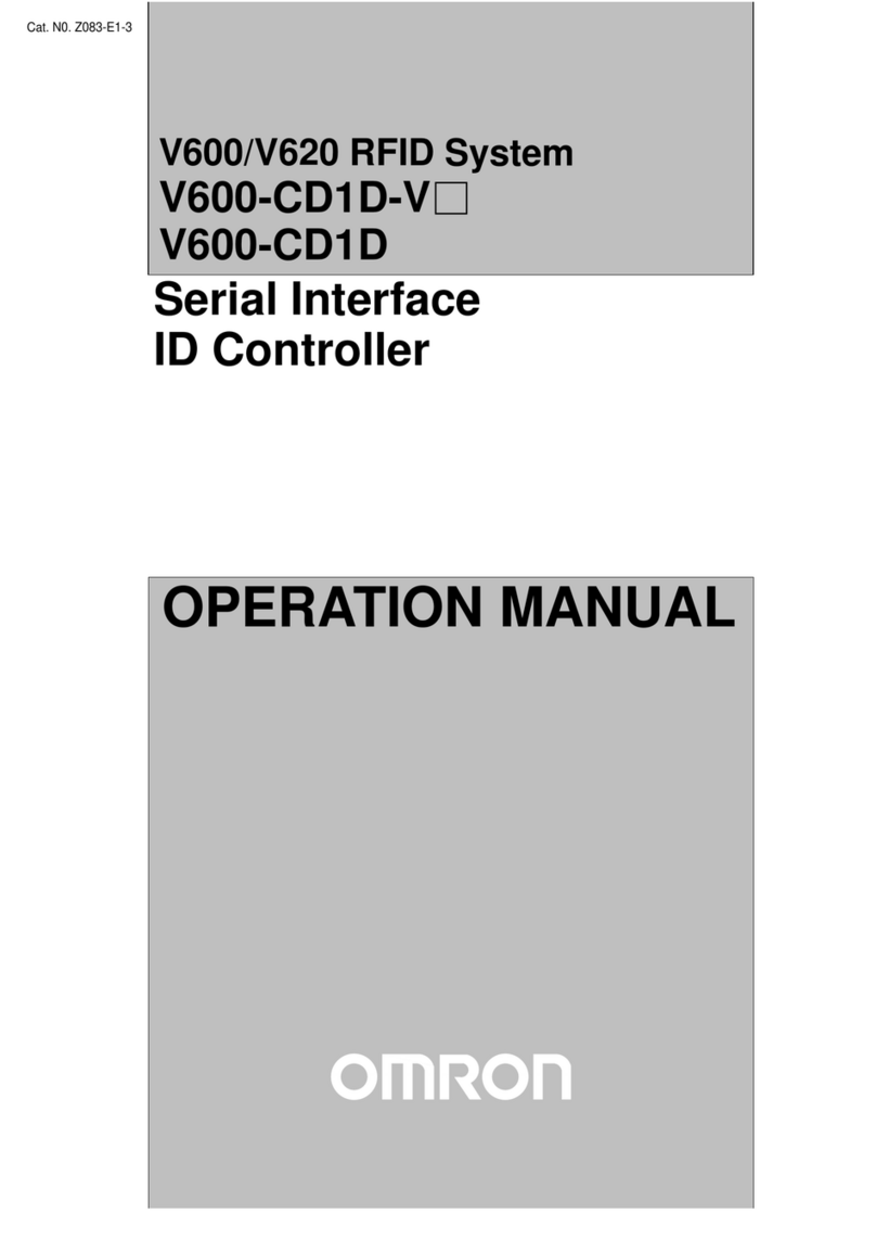 Omron V600-CD1D-V2 User manual Omron V600-CD1D-V2 User manual