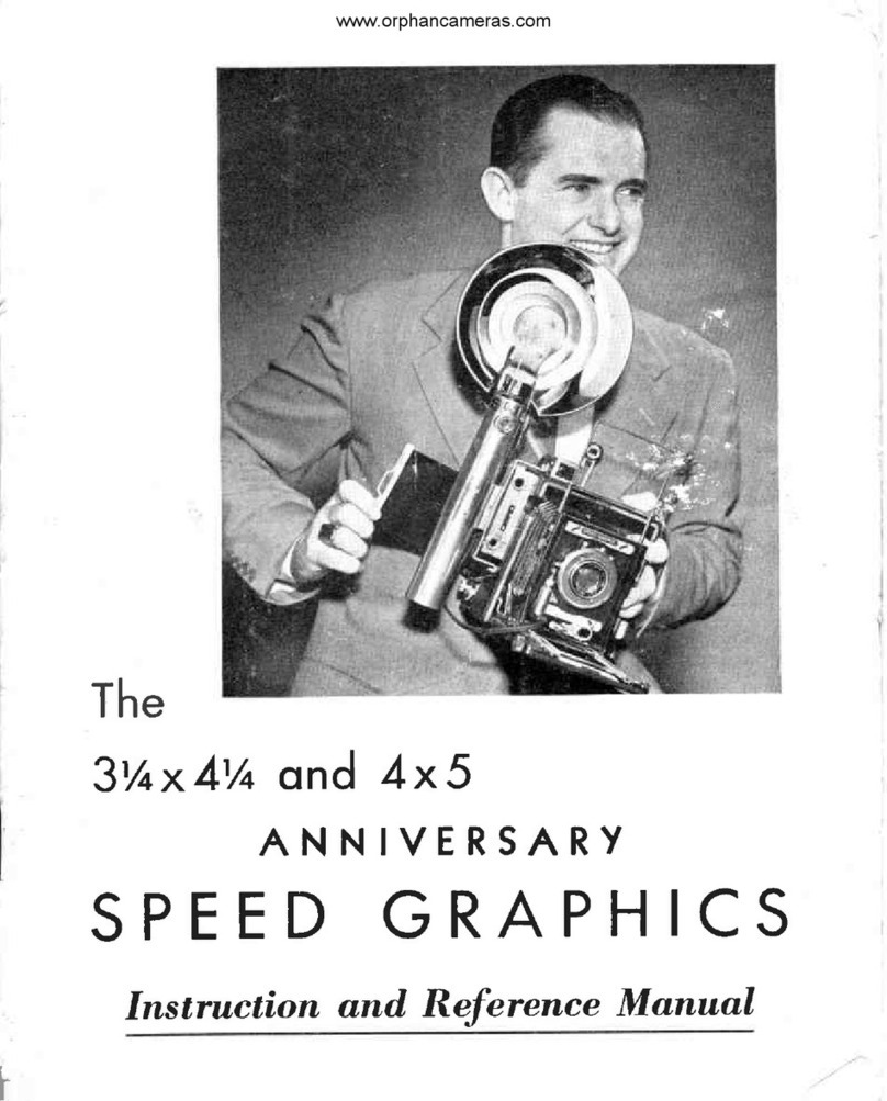 Graflex ANNIVERSARY SPEED GRAPHICS User manual