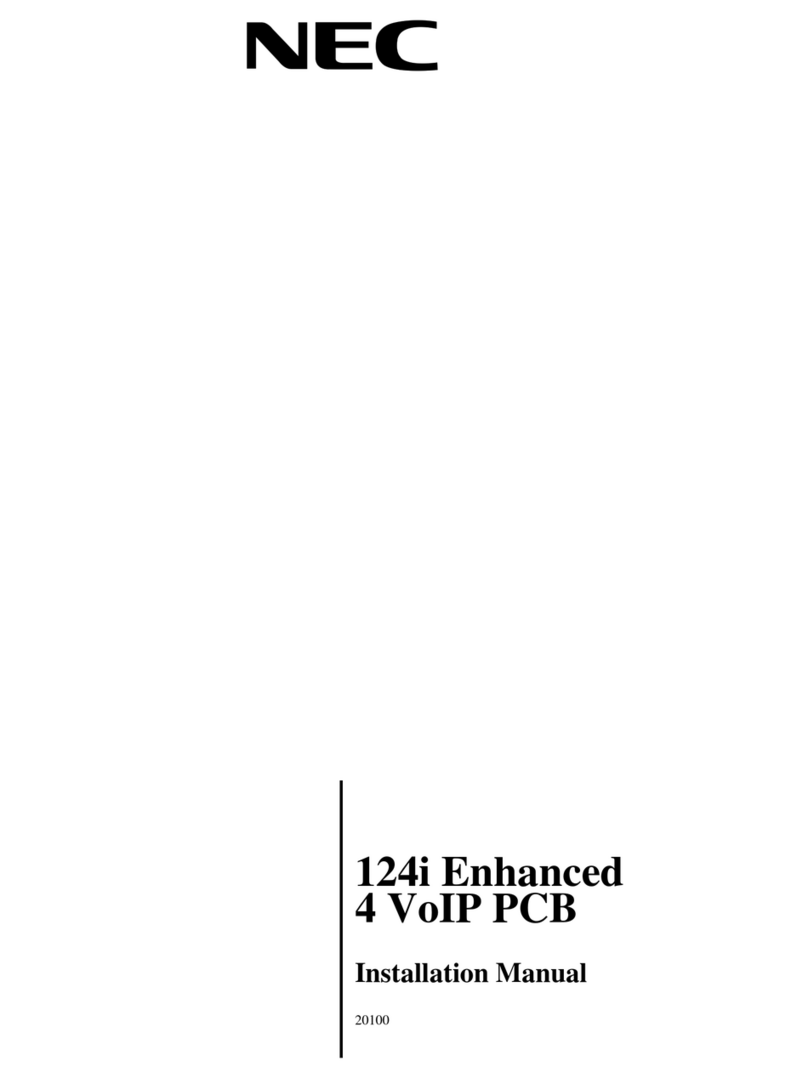 NEC 124i Enhanced installation manual