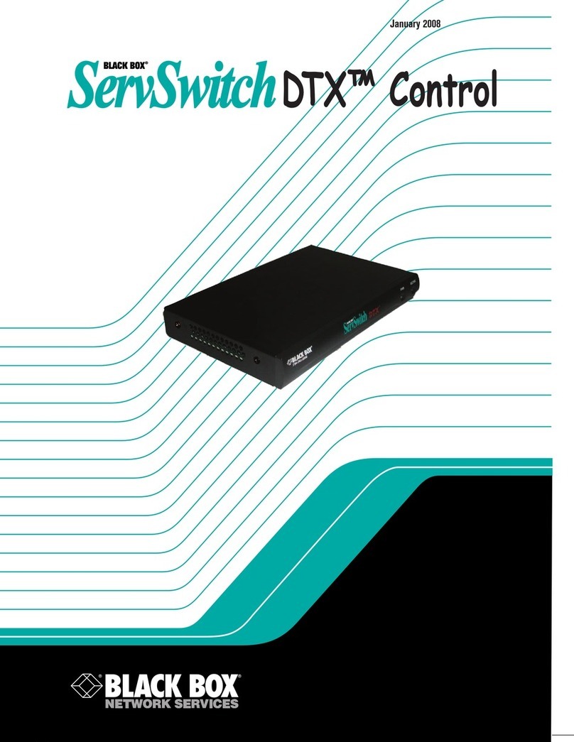 Black Box servswitch DTX5000-CTL user guide