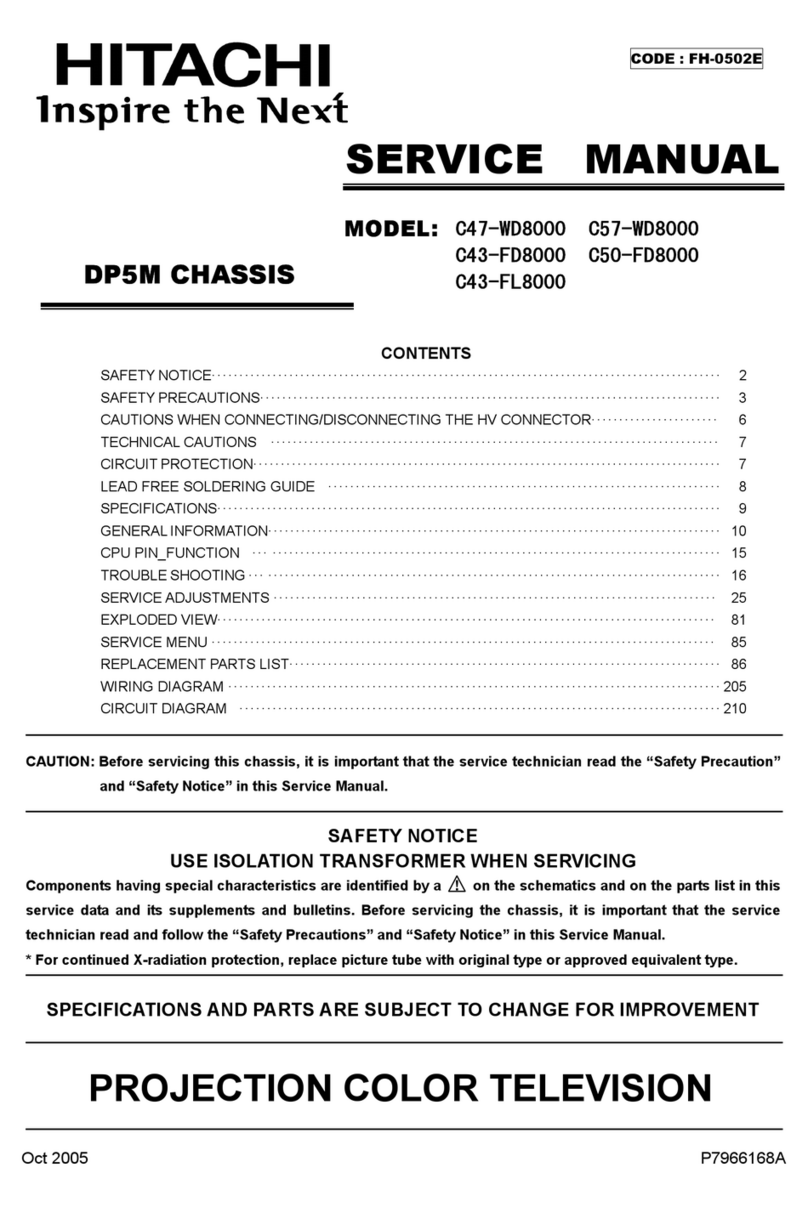 Hitachi C47-WD8000 User manual