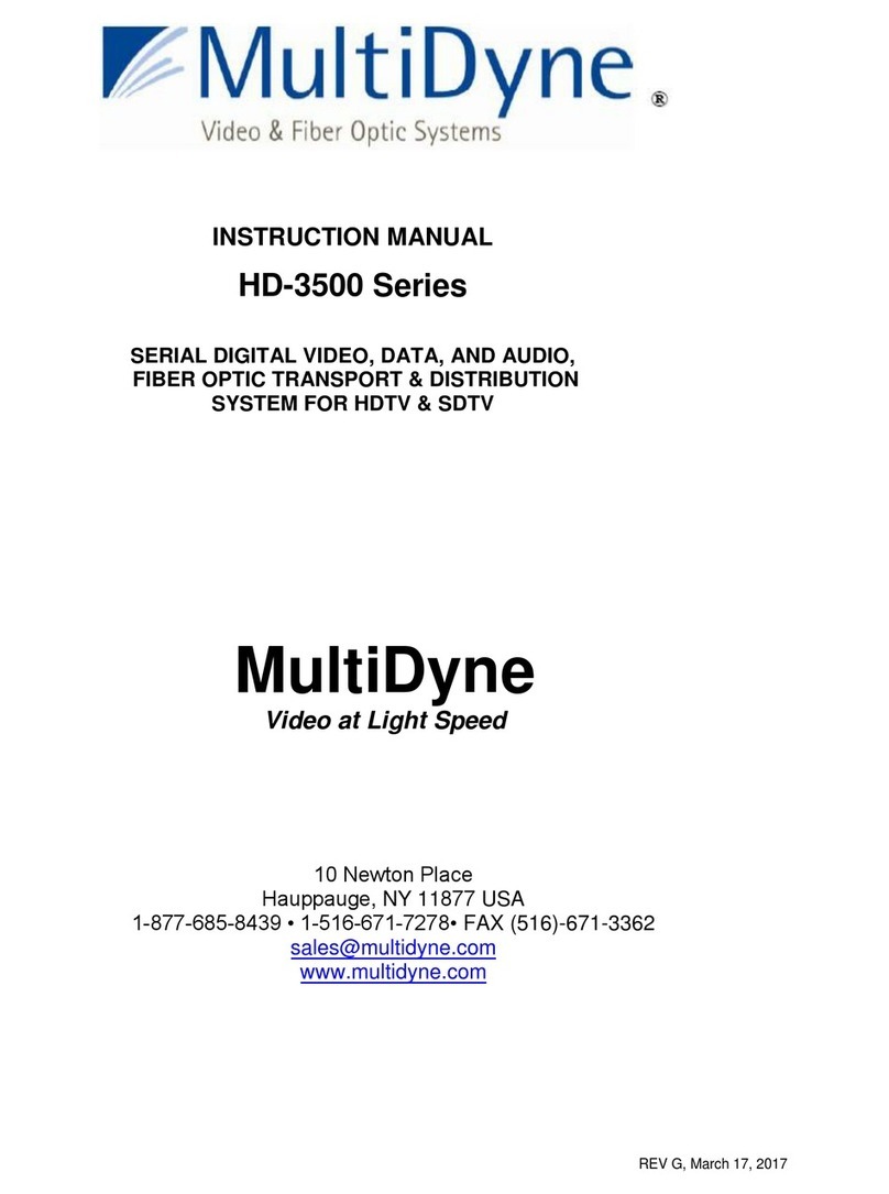 MultiDyne HD-3500 series instruction manual