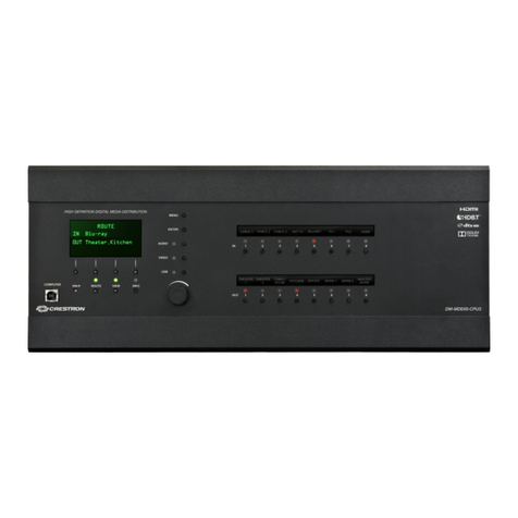 Crestron 8x8 DigitalMedia DM-MD8X8 Operation guide Crestron 8x8 DigitalMedia DM-MD8X8 Operation guide