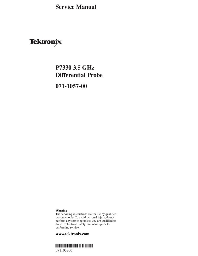 Tektronix P7330 User manual Tektronix P7330 User manual