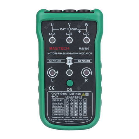 Mastech MS5900 User manual Mastech MS5900 User manual
