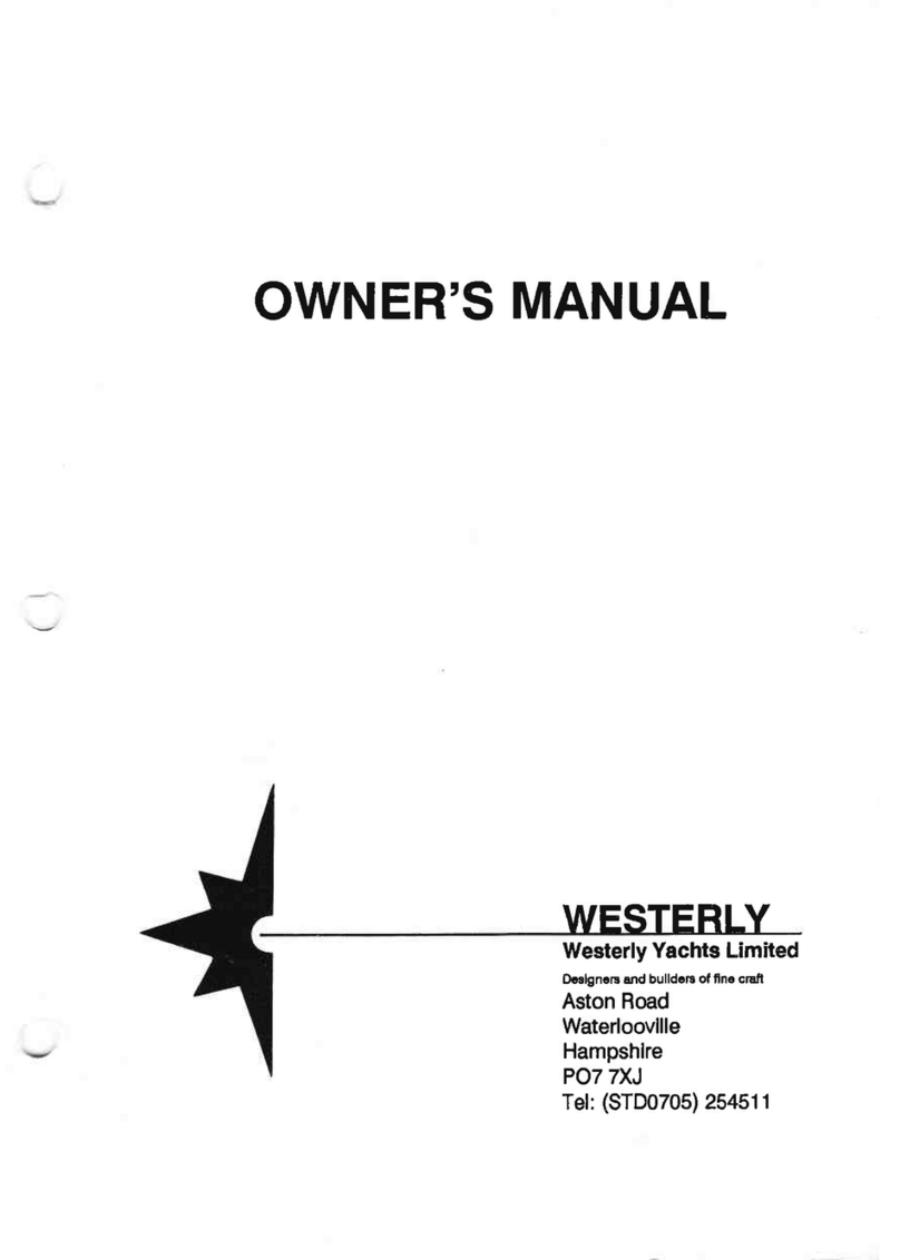 WESTERLY Konsort 29 owner's manual WESTERLY Konsort 29 owner's manual