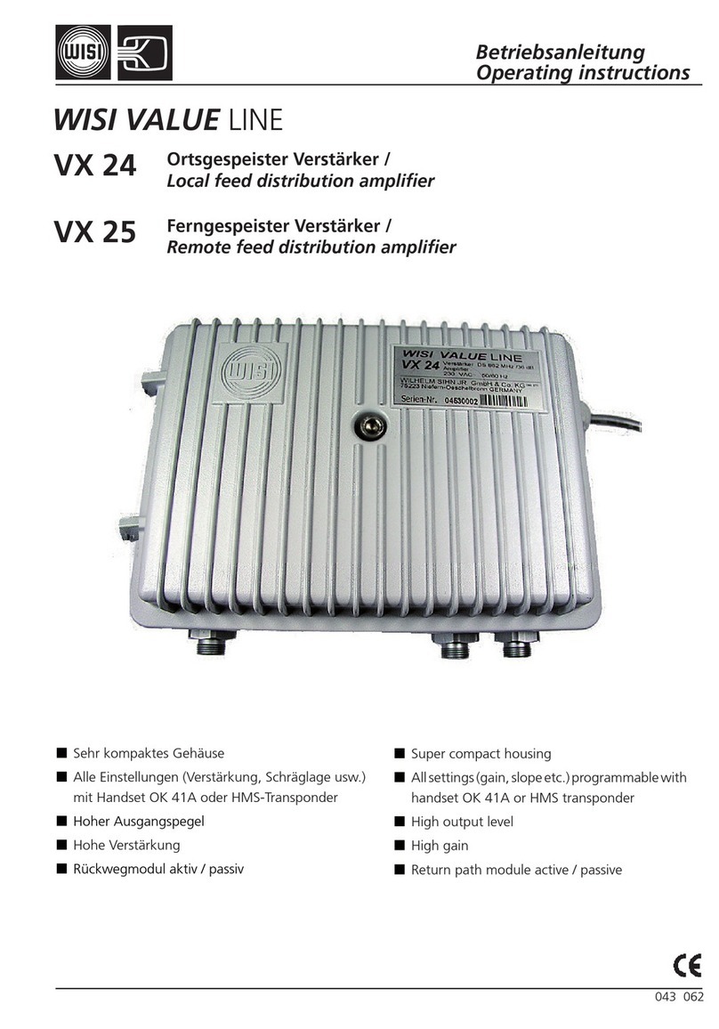 Wisi VX 24 operating instructions