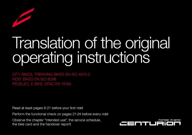 Merida CENTURION Original operating instructions