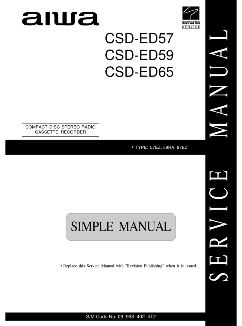 Aiwa CSD-ED65 Service manual