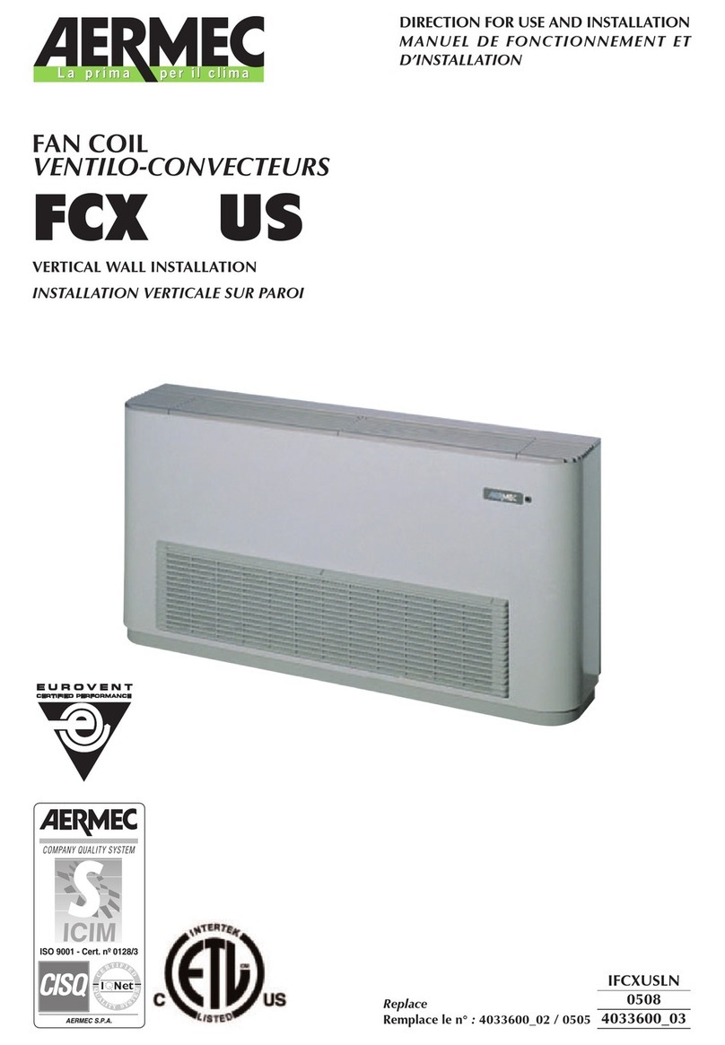 AERMEC FCX US Manual
