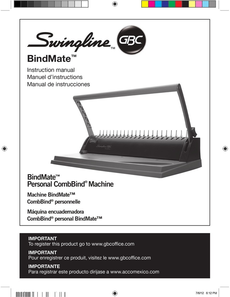Swingline BindMate instruction manual