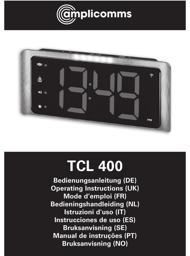 Amplicomms TCL 400 operating instructions