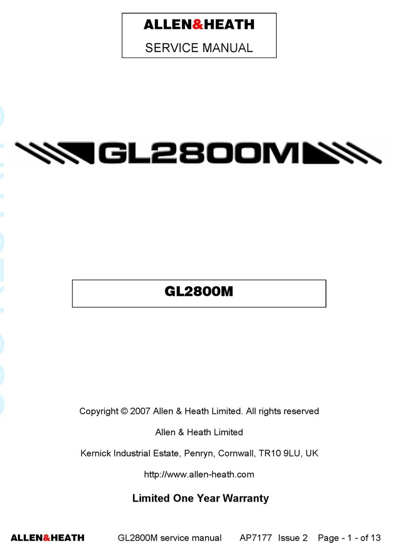 ALLEN & HEATH GL2800M User manual