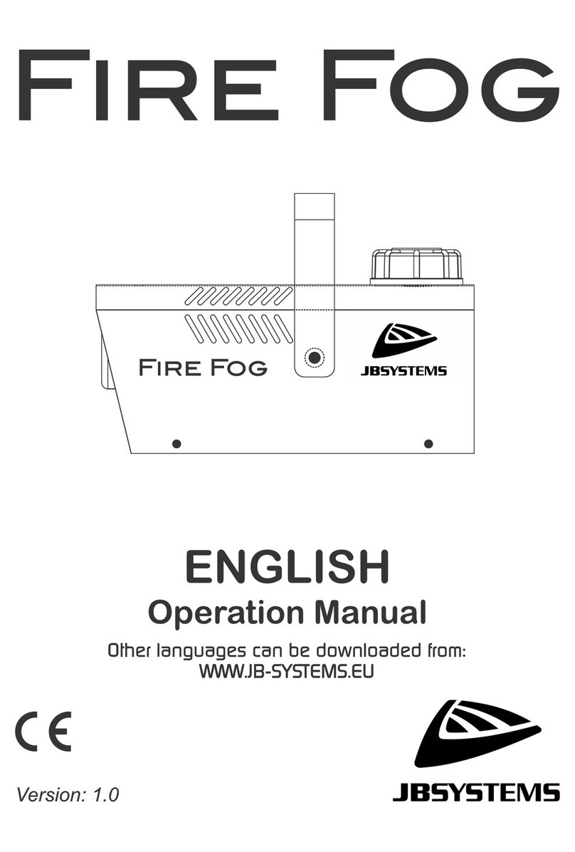 JB Systems FIRE FOG Operation manual