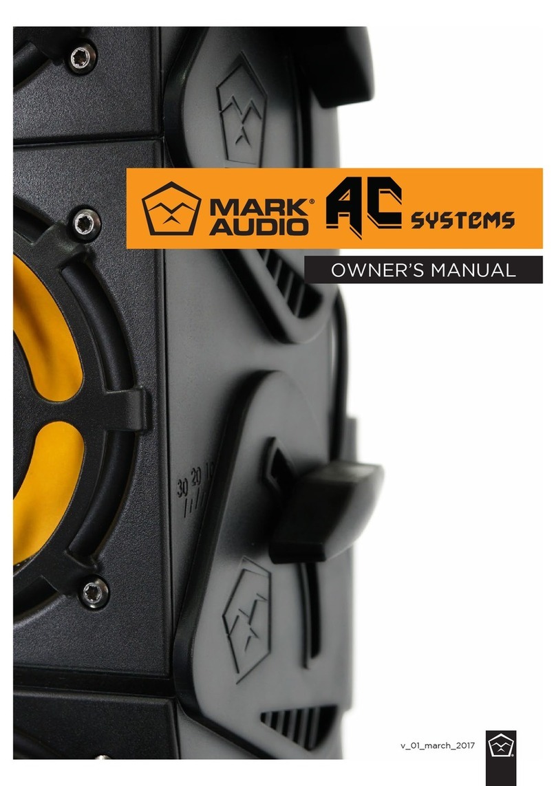 Mark Audio AC SYSTEM 1 owner's manual