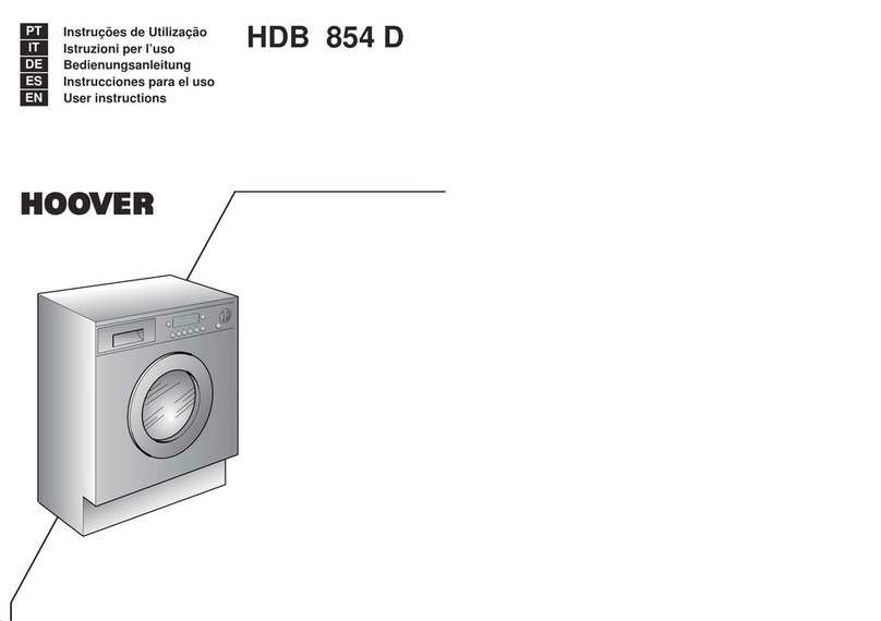 Hoover HDB 854 D User manual Hoover HDB 854 D User manual
