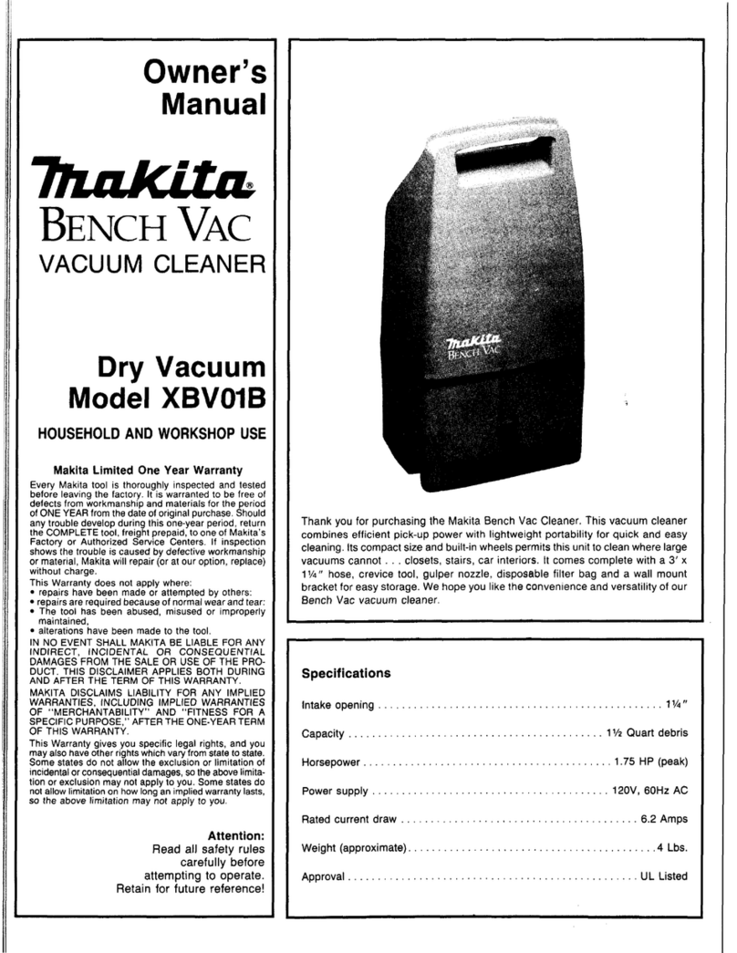 Makita XBV01B User manual