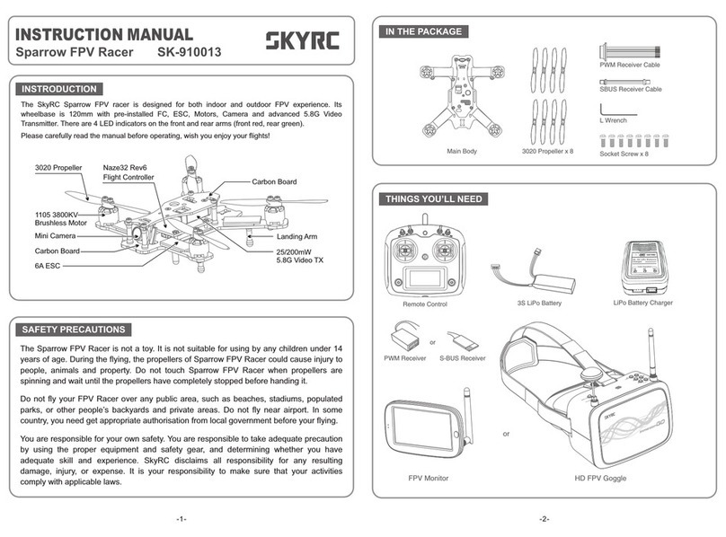 Skyrc SK-910013 Sparrow instruction manual Skyrc SK-910013 Sparrow instruction manual