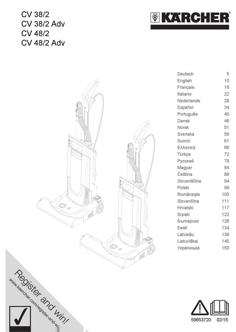 Kärcher CV 38/2 operating manual